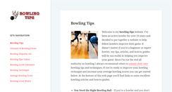 Desktop Screenshot of bowling-tips.org