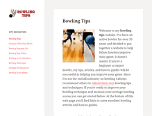 Tablet Screenshot of bowling-tips.org